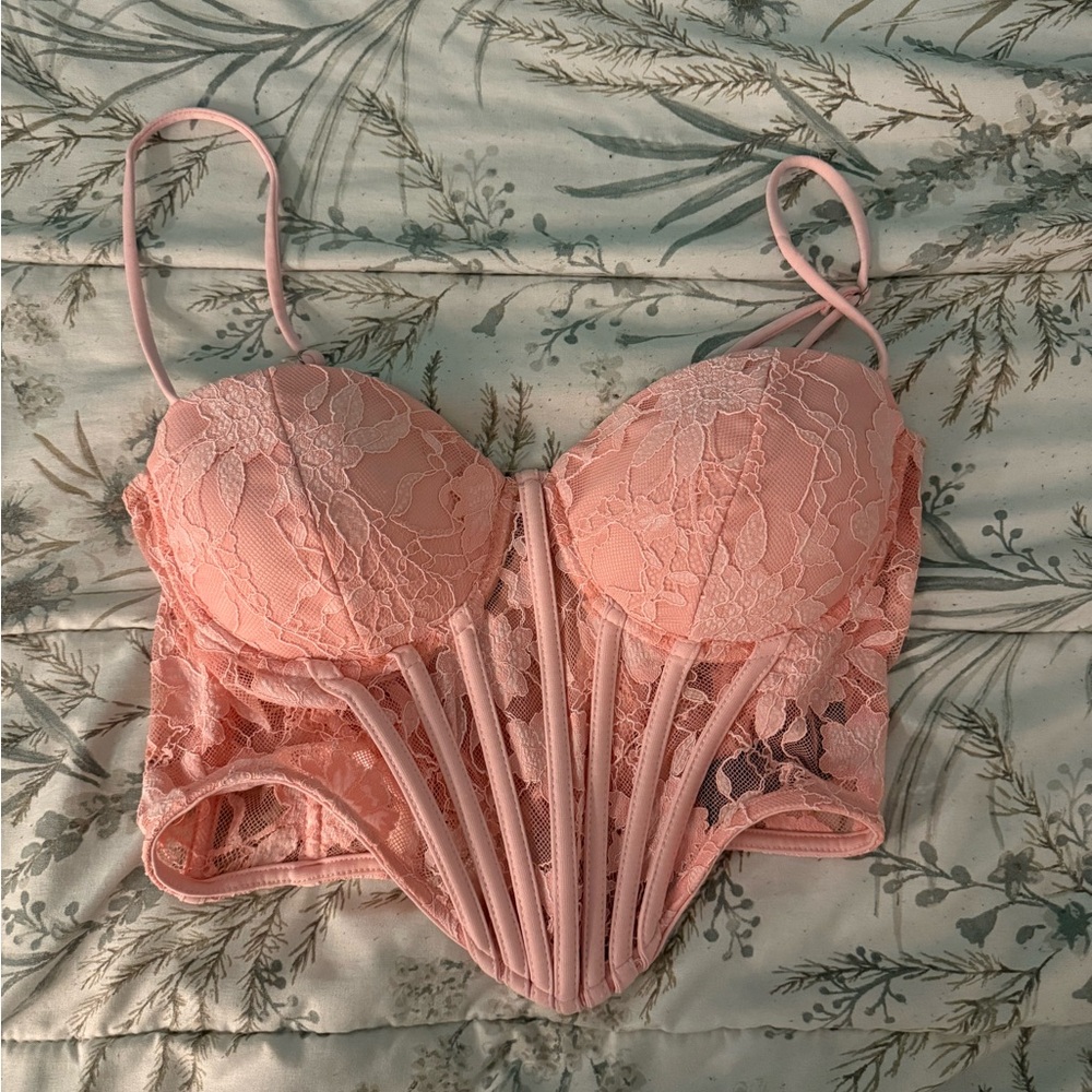 Windsor Blush Lace Bustier